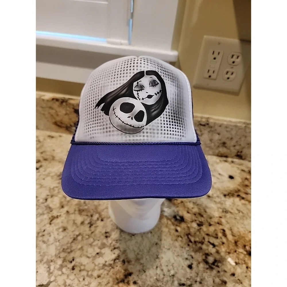 Vintage Nightmare Before Christmas  Jack Skellington Sally Nissun  Snapback Hat